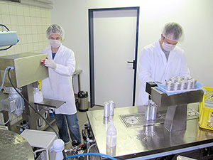 Filling of minimum product series under lab conditions